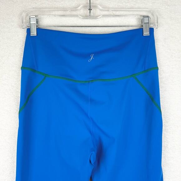 J. Crew Active SleekStretch High-Rise Running Leggings In Vibrant Blue/Green M - Picture 10 of 16